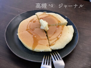 ホエイ入りホットケーキ