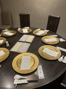 顔合わせは中華