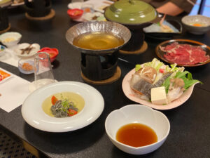 八王子荘の懐石料理