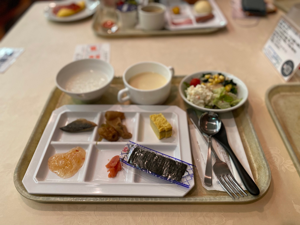 新富良野ホテルの朝食