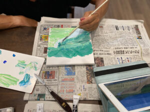 Tさんもお絵描き初挑戦